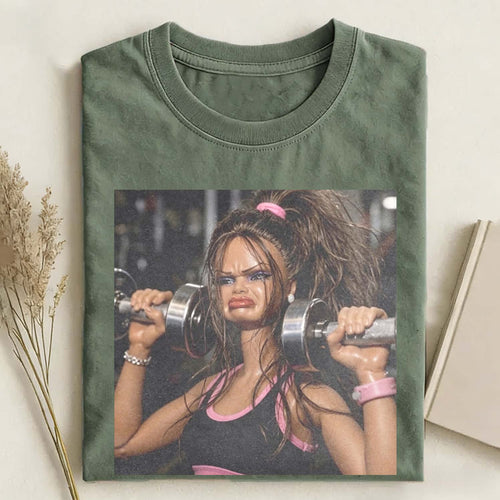 Gym Girl Vibe Funny Meme Graphic Tee