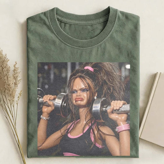 Gym Girl Vibe Funny Meme Graphic Tee