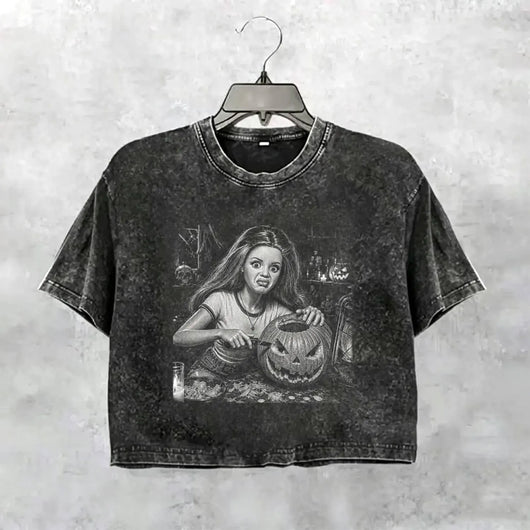Halloween Wacky Girls Funny Meme Tee