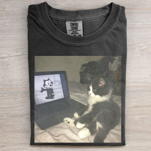 FUNNY CAT MEME TEE