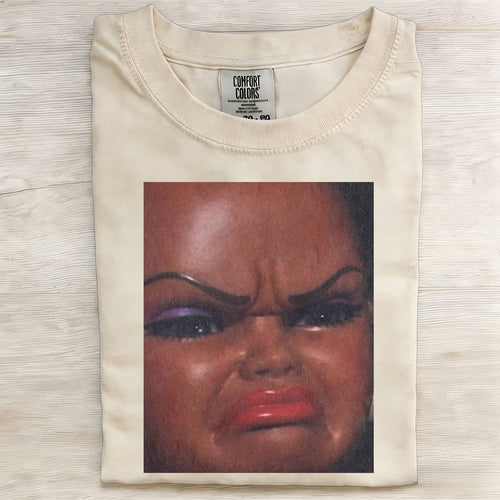 Crying Black Skin Girl Funny Meme Graphic Tee