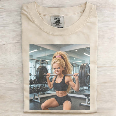 Gym Girl Vibe Funny Meme Graphic Tee