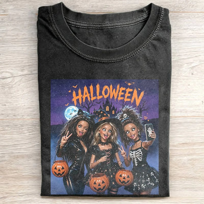 Halloween Wacky Girls Funny Meme Tee