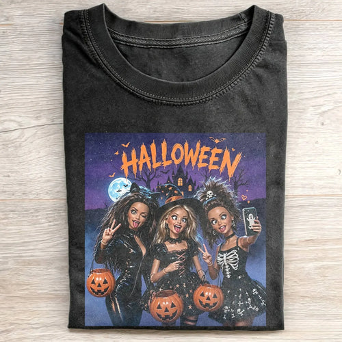 Halloween Wacky Girls Funny Meme Tee