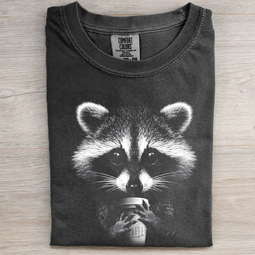 RACCOON DOG RETRO-STYLE STATEMENT TEE