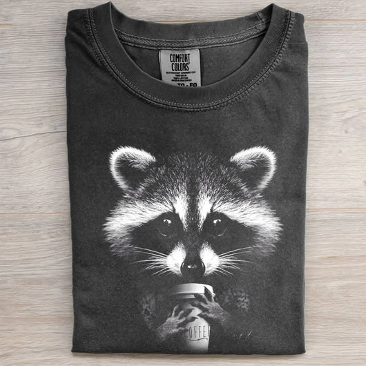 RACCOON DOG RETRO-STYLE STATEMENT TEE