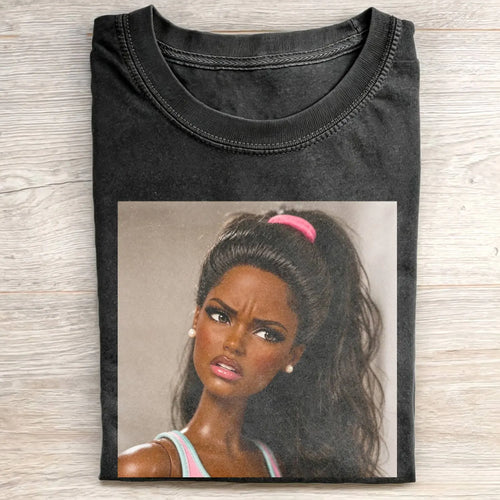 Disgusted Face Black Skin Girl Funny Meme Tee