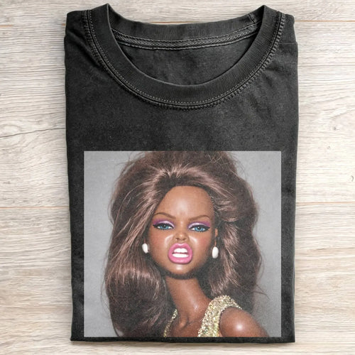 Disgusted Face Black Skin Girl Funny Meme Tee