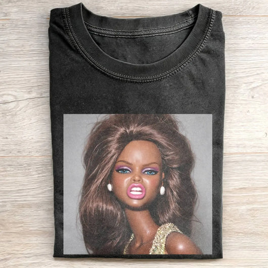 Disgusted Face Black Skin Girl Funny Meme Tee