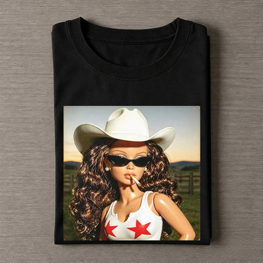 Unhinged Cowgirl Western Funny Tee