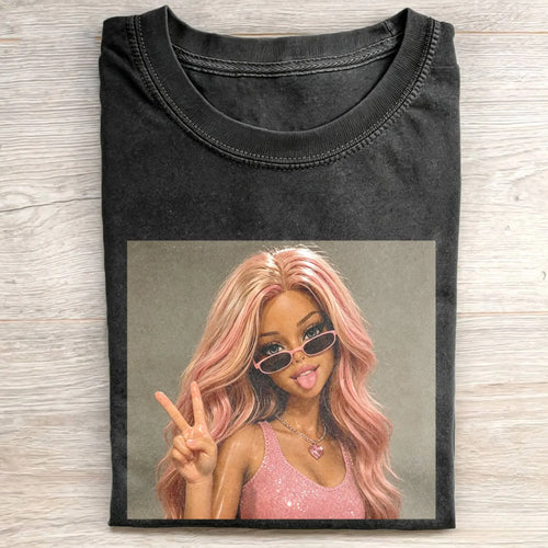 Unhinged Girl Funny Meme Tee