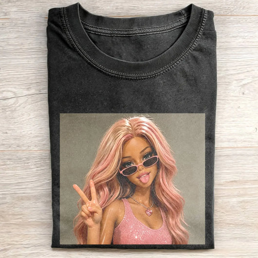 Unhinged Girl Funny Meme Tee