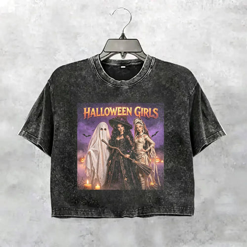 Halloween Wacky Girls Funny Meme Tee