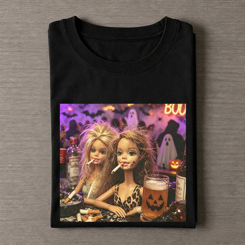 Halloween Wacky Girls Funny Meme Tee