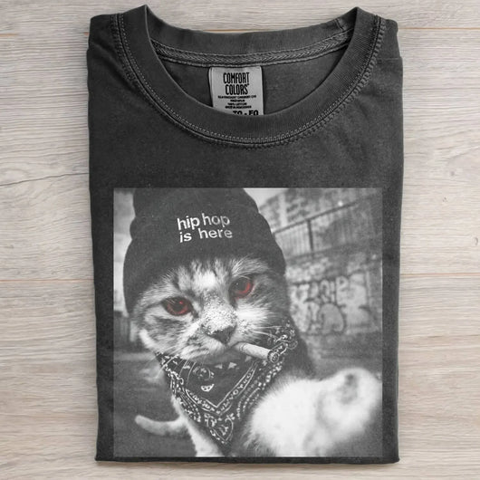 SMOKING CAT FUNNY MEME TEE