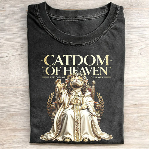 WACKY CAT FAITH FUNNY MEME TEE