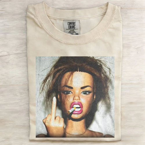 Angry Girl Vibe Funny Meme Graphic Tee