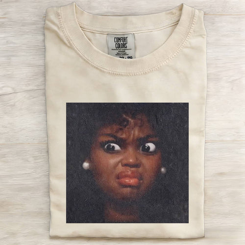 I Dislike Mood Black Skin Girl Funny Meme Graphic Tee