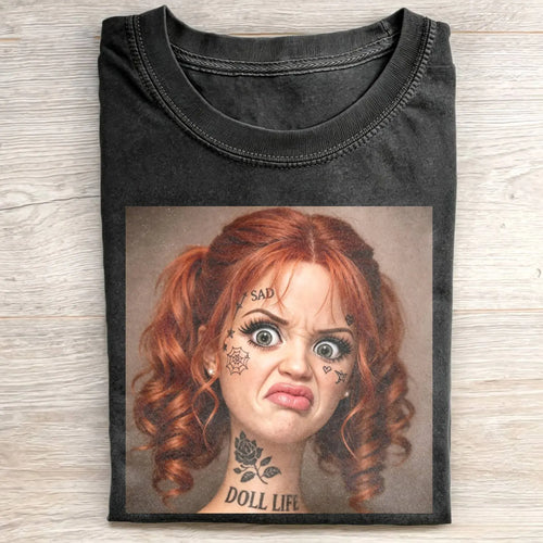 Disgusted Face Girl Funny Meme Tee