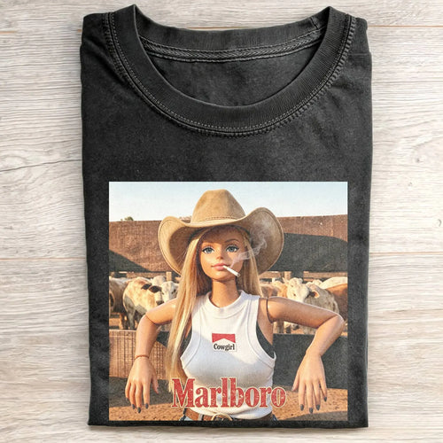 Unhinged Cowgirl Western Funny Tee