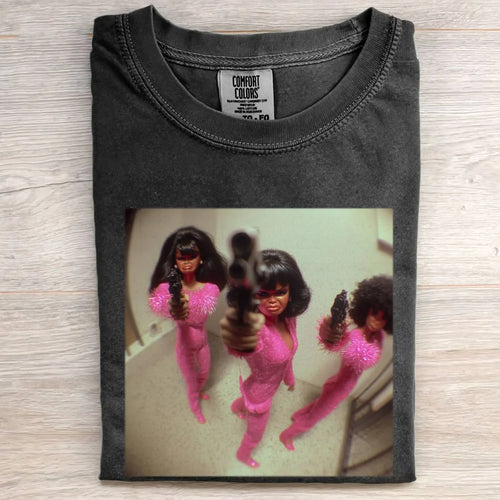 Battle Girl Funny Meme Retro Graphic Tee