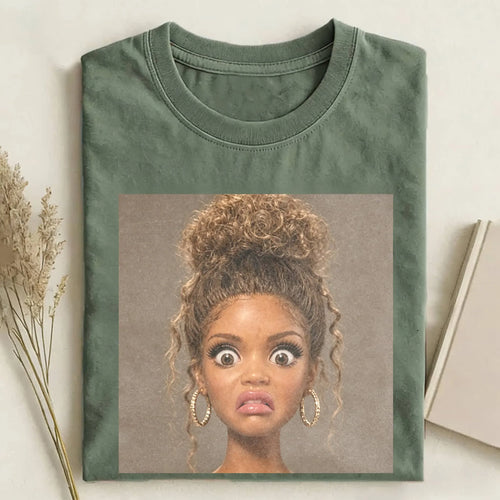 Disgusted Face Girls Funny Meme Tee
