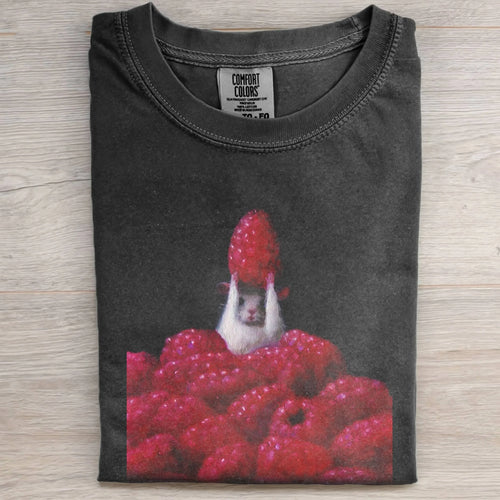 RASPBERRY GUINEA PIG TEE
