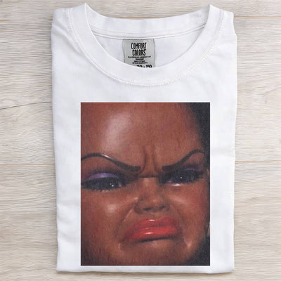 Crying Black Skin Girl Funny Meme Graphic Tee