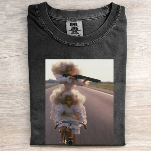 Battle Girl Funny Meme Retro Graphic Tee