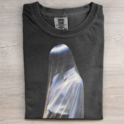 OIL PAINTING OF A WOMAN WITH A FLORAL VEIL TEE