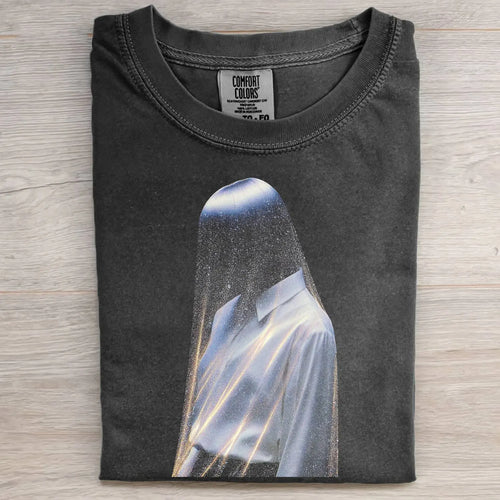 OIL PAINTING OF A WOMAN WITH A FLORAL VEIL TEE