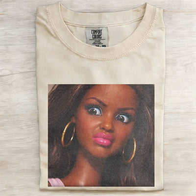 Disgusted Black Skin Girl Funny Meme Graphic Tee