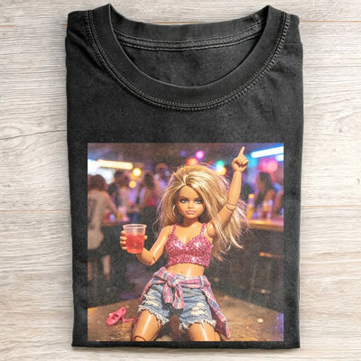 Party Nightlife Feral Girl Funny Meme T-Shirt