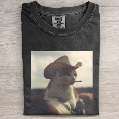 THE FELINE COWBOY TEE