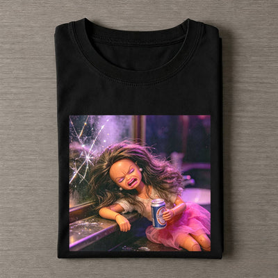 Party Nightlife Feral Girl Funny Meme T-Shirt