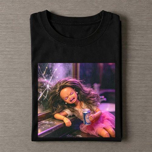 Party Nightlife Feral Girl Funny Meme T-Shirt