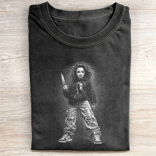 Halloween Wacky Girls Funny Meme Tee