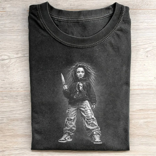 Halloween Wacky Girls Funny Meme Tee