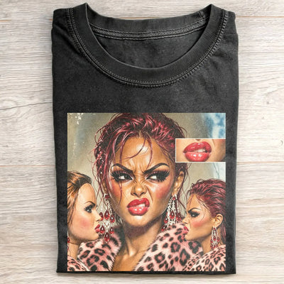 Disgusted Girl Face Funny Meme Tee