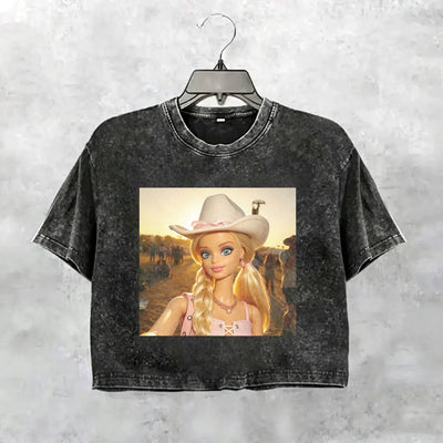 Unhinged Cowgirl Western Funny Tee