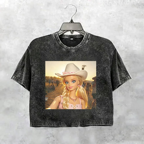 Unhinged Cowgirl Western Funny Tee