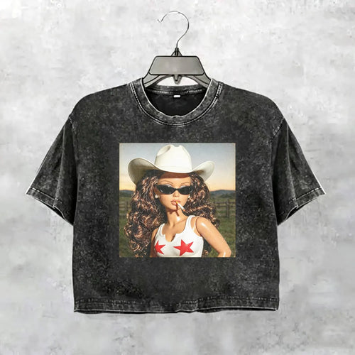 Unhinged Cowgirl Western Funny Tee