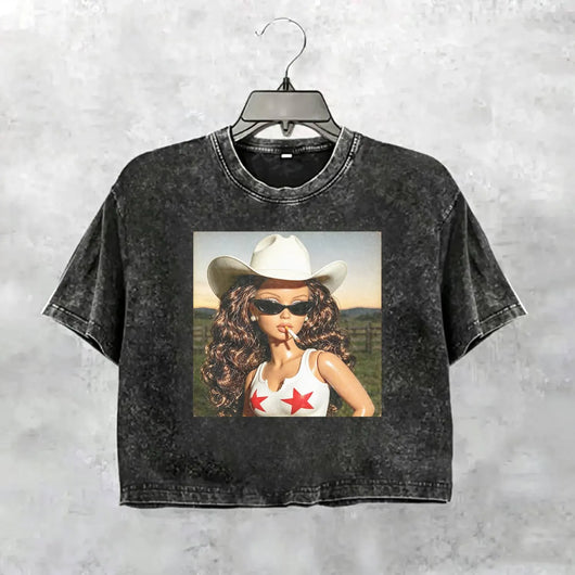 Unhinged Cowgirl Western Funny Tee