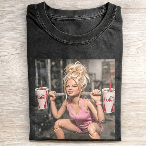 Unhinged Gym Girl Face Funny Meme Tee
