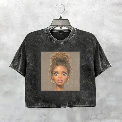 Disgusted Face Girls Funny Meme Tee