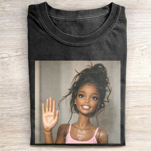Disgusted Face Black Skin Girl Funny Meme Tee