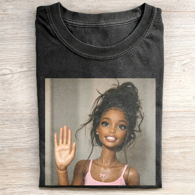 Disgusted Face Black Skin Girl Funny Meme Tee