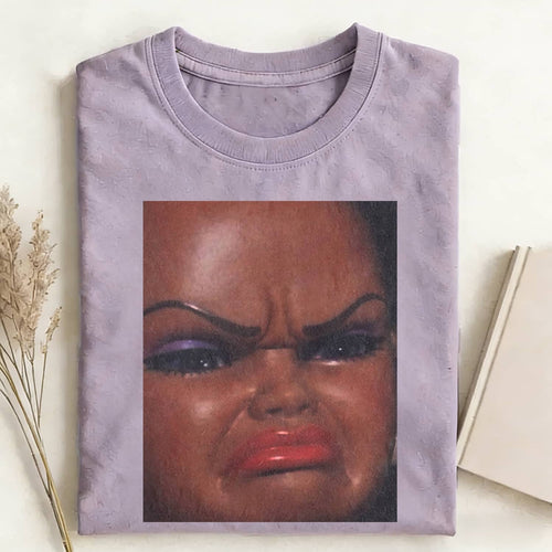 Crying Black Skin Girl Funny Meme Graphic Tee