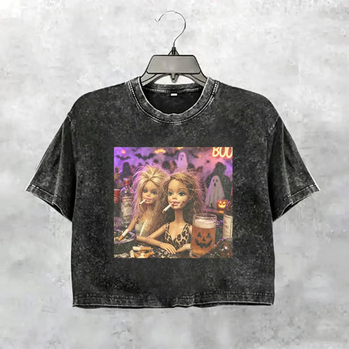 Halloween Wacky Girls Funny Meme Tee