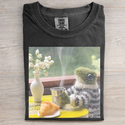 KNITTEDFROG FROGANDTOAD FUNNY DAILY TEE
